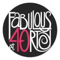 Fabulous at 40rty Dark Sticker