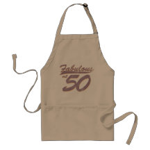 Fabulous at 50 Birthday Aprons