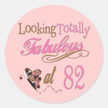 Fabulous at 82 sticker