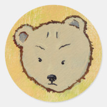 Fabulous concerned bear art fun - My Bears & Me Stickers