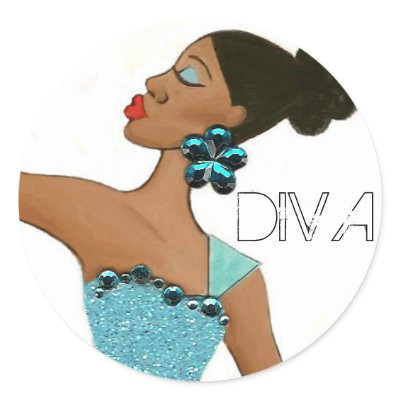 Fabulous Diva stickers by LadyDenise