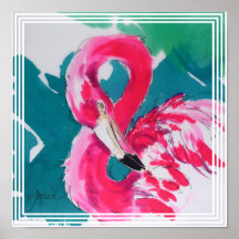 Fabulous Flamingo Bird Tropical Art Print