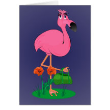 Fabulous Flamingo Greeting Card