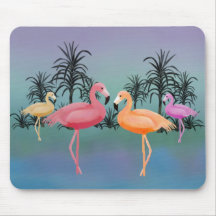 Fabulous Flamingos Mousepads
