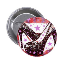 Fabulous Glamourous Pink Purple High Heels Stars