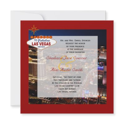 Fabulous Las Vegas Wedding Invitation by dlgray