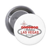 Fabulous Las Vegas Wedding Template Customizable Pinback Button