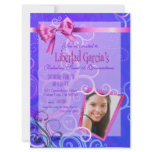 Fabulous Sweet 15 Quinceañera Party Photo Custom Announcements