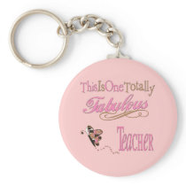 Fabulous Teacher Butterfly keychains