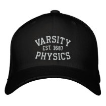 FAC, PHYSIQUE, EST. 1687 noirs et blancs chapeaux brodés