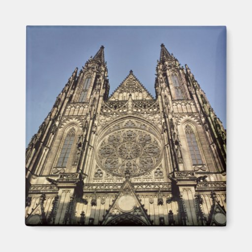 Facade of the Cathedral of St. Vitus Refrigerator Magnet