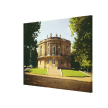 Facade of the Pavillon de Hanovre Stretched Canvas Print