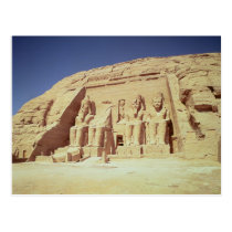 Facade of the Temple of Ramesses II postcards
