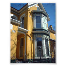 Facade of Yellow House at Virginia and Pearl Photograph