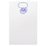 Face #1 (with speech bubble) stationery paper