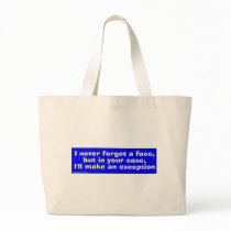 face tote bag