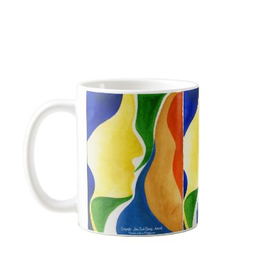 Face Beyond Coffee Mug by JenuArt