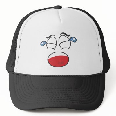 Face Cap. Crying Hat by Hymesdesign