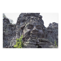 Face detail of the West Gate-Tower Gopuram),
