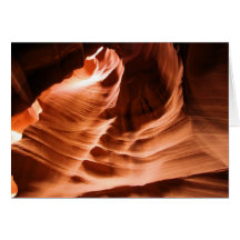Face In The Canyon Greeting Card