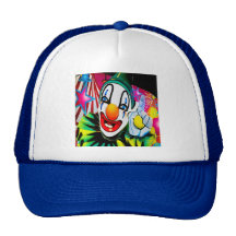Face of a Clown Cap Mesh Hat