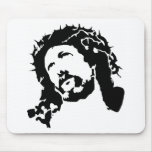 Face of Jesus Mouse Pads