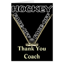 Face Off Hockey Greeting Card