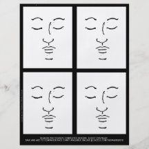 Face Painters-Blank Faces Flyers