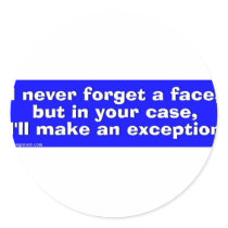 face round sticker