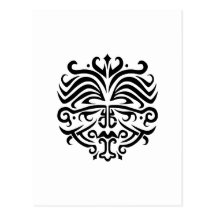 Face Tattoo Post Cards