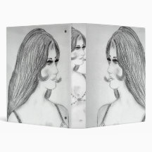 Face To Face Pencil Sketch Binder