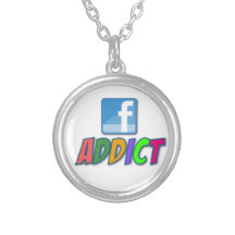 Facebook Addict Necklace