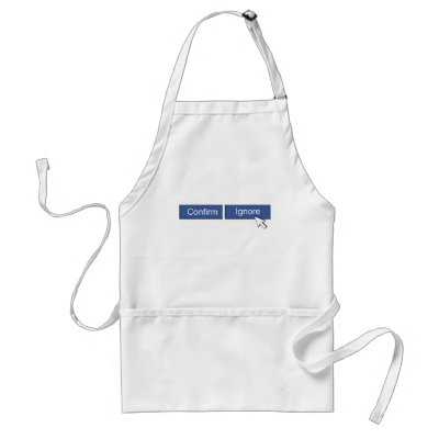 Facebook Friend Request Aprons by TheCrewDesigns