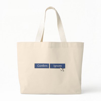 Facebook Friend Request Canvas Bags by TheCrewDesigns
