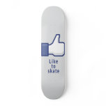 Facebook hand like to skate funny skateboard