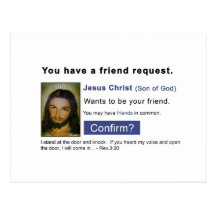 Facebook Jésus Cartes Postales