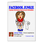FACEBOOK JUNKIE GREETING CARD