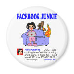 FACEBOOK JUNKIE REFRIGERATOR MAGNET