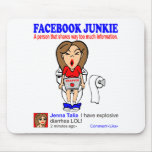 FACEBOOK JUNKIE MOUSE PADS