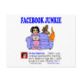 FACEBOOK JUNKIE POSTCARD