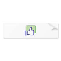 Facebook Like Button Bumper Stickers