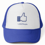 Facebook Like Button Mesh Hat
