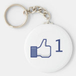 facebook like button key chains