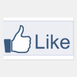 Facebook 'Liked' Rectangle Sticker