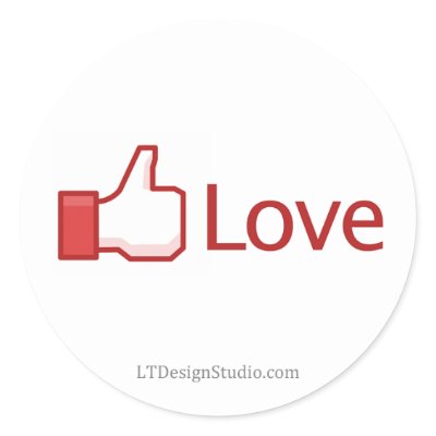 Facebook Love Button - Stickers by speedround