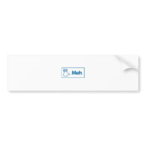 Facebook Meh Bumper Stickers