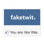 Facebook Narcissist Postcard