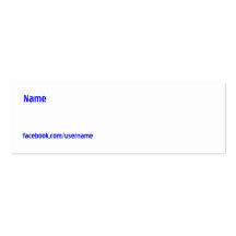 Facebook White Customizable Business Card Templates