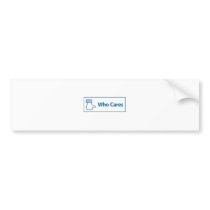 Facebook Who Cares Bumper Stickers