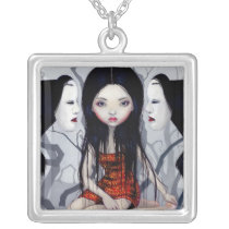 Faceless Ghosts NECKLACE japanese gothic horror